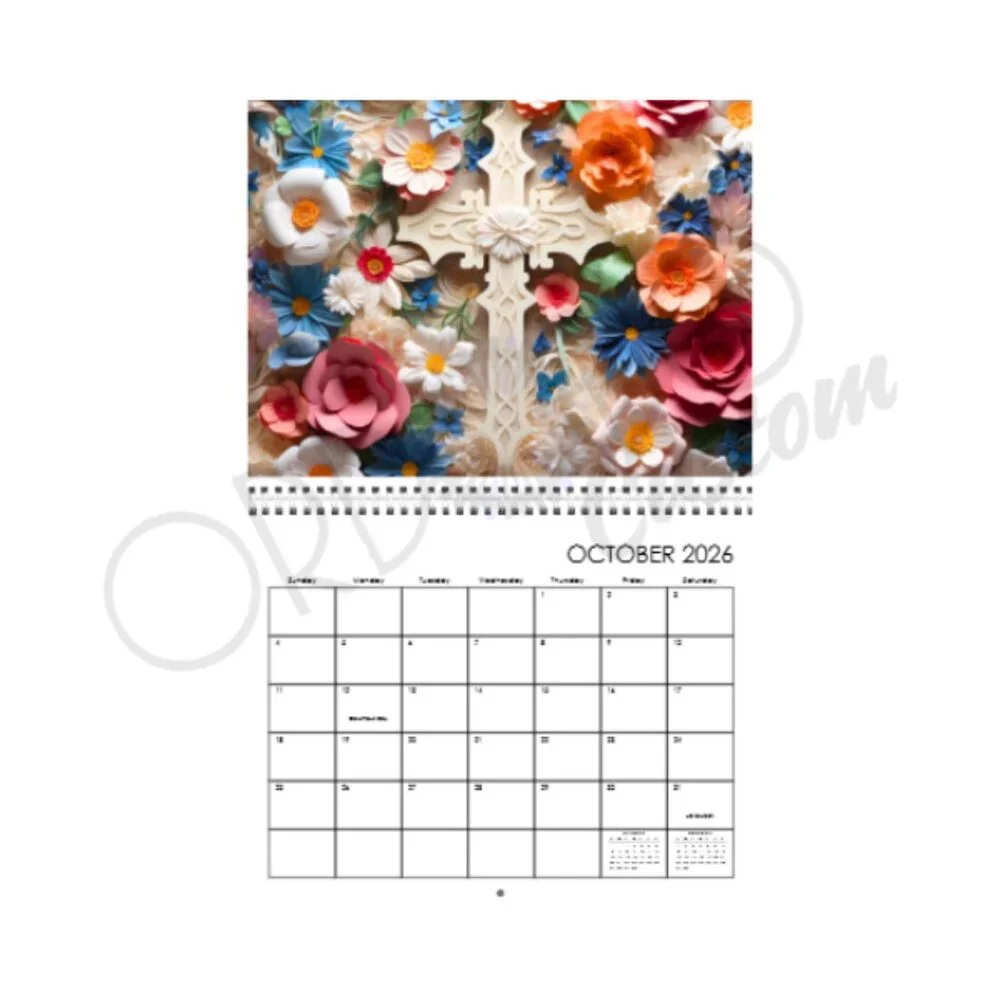 2024 Christian Wood Carvings Wall Calendar